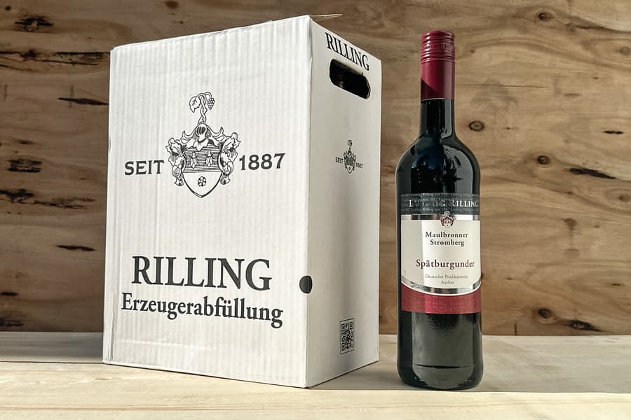 24 Flaschen Rotwein Rilling Maulbronner Stromberg 2018er